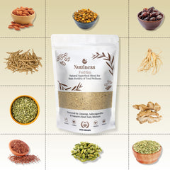 Nutriness ForHim – Natural Male Fertility & Vitality Superfood Blend with Ginseng, Ashwagandha & Nuts